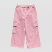 Okie Dokie Toddler & Little Girls Mid Rise Wide Leg Jean