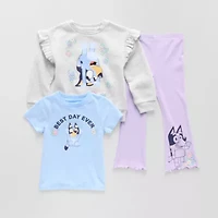 Toddler Girls 3-pc. Bluey Legging Set