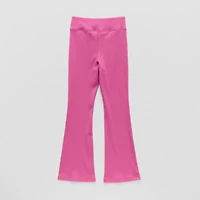 Xersion Ribbed Little & Big Kid Girls Quick Dry High Rise 26 1/2" Active Flare Full Length Leggings