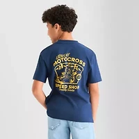 Thereabouts Little & Big Kid Boys Crew Neck Short Sleeve Oversized Graphic T-Shirt