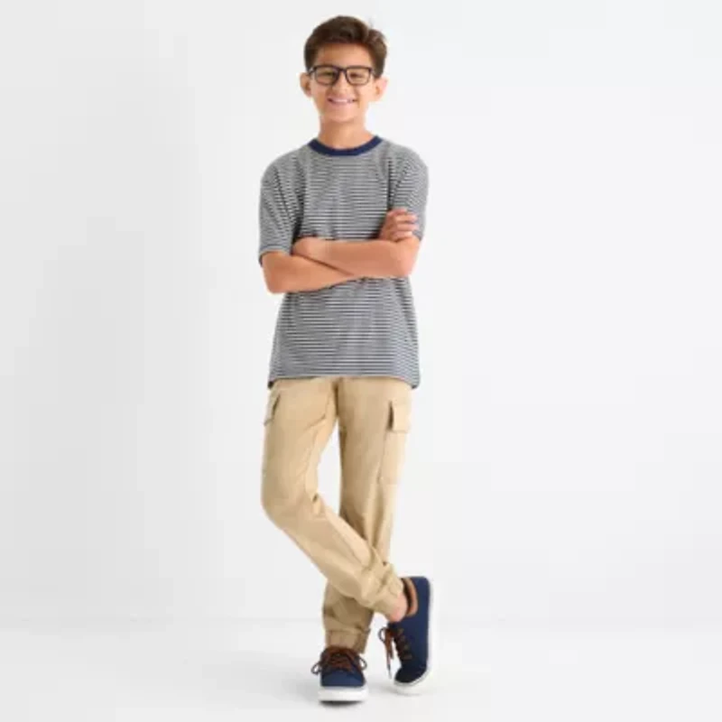 Thereabouts Oversized Little & Big Kid Boys Crew Neck Short Sleeve T-Shirt