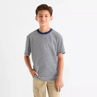 Thereabouts Oversized Little & Big Kid Boys Crew Neck Short Sleeve T-Shirt