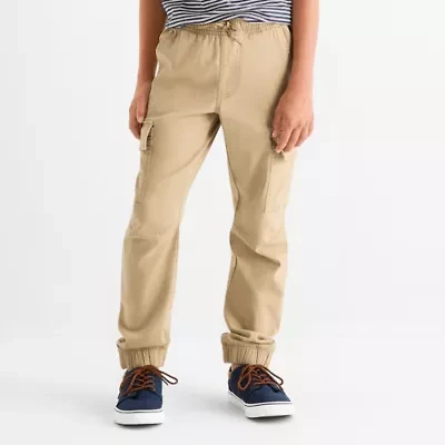 Thereabouts Pull-On Jogger Little & Big Kid Boys Adjustable Waist Cuffed Cargo Pant