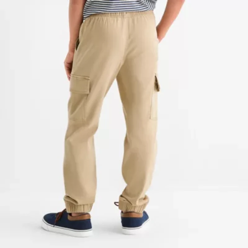 Thereabouts Pull-On Jogger Little & Big Kid Boys Adjustable Waist Cuffed Cargo Pant