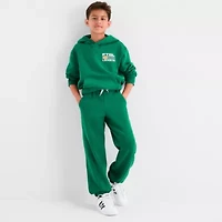 Xersion Little & Big Kid Boys Cuffed Mid Rise Regular Fit Fleece Jogger Pant
