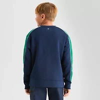 Xersion Little & Big Kid Boys Crew Neck Fleece Long Sleeve Sweatshirt