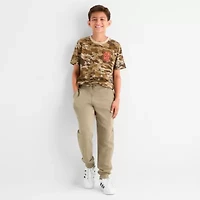 Xersion Little & Big Kid Boys Cuffed Mid Rise Regular Fit Fleece Jogger Pant