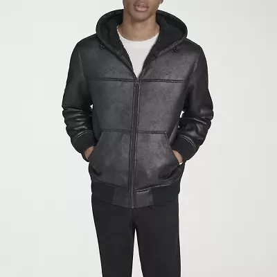 Levi's Mens Faux Shearling Hooded Midweight Coat