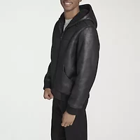 Levi's Mens Faux Shearling Hooded Midweight Coat