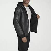 Levi's Mens Faux Shearling Hooded Midweight Coat