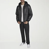 Levi's Mens Faux Shearling Hooded Midweight Coat