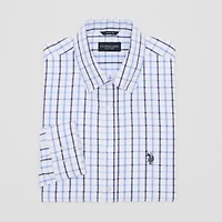 U.S. Polo Assn. Mens Slim Fit Stretch Fabric Long Sleeve Dress Shirt