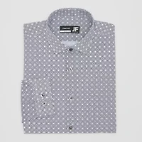 J. Ferrar Ultra Comfort Mens Regular Fit Stretch Fabric Wrinkle Free Long Sleeve Dress Shirt