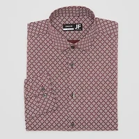 J. Ferrar Ultra Comfort Mens Regular Fit Stretch Fabric Wrinkle Free Long Sleeve Dress Shirt