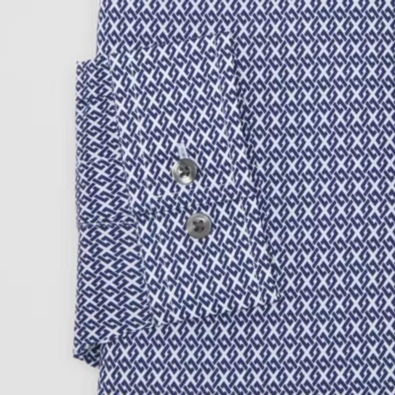 J. Ferrar Ultra Comfort Mens Regular Fit Stretch Fabric Wrinkle Free Long Sleeve Dress Shirt