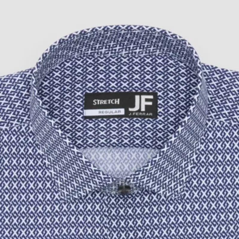 J. Ferrar Ultra Comfort Mens Regular Fit Stretch Fabric Wrinkle Free Long Sleeve Dress Shirt