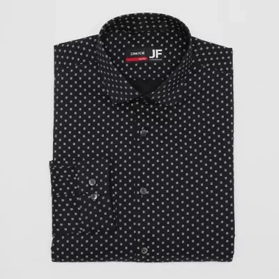 J. Ferrar Ultra Comfort Mens Slim Fit Stretch Fabric Wrinkle Free Long Sleeve Dress Shirt