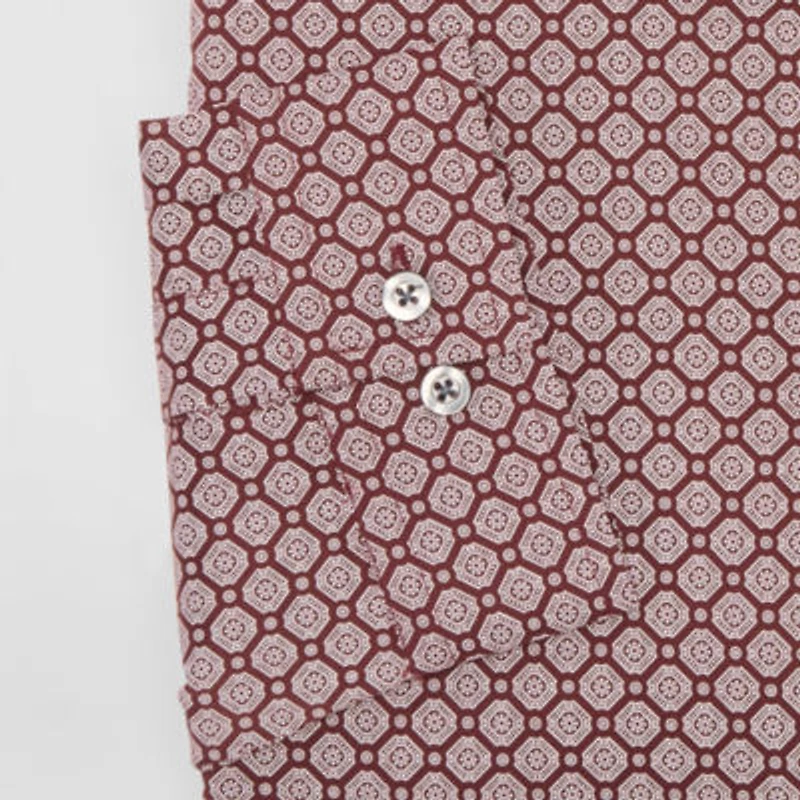 J. Ferrar Big And Tall Ultra Comfort Mens Regular Fit Stretch Fabric Wrinkle Free Long Sleeve Dress Shirt