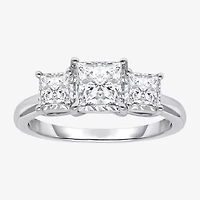 (I / Si2) Womens 2 CT. T.W. Lab Grown White Diamond 3-Stone Engagement Ring