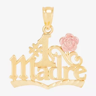 St. Jude Womens 14K Two Tone Gold Pendant
