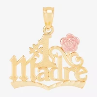 St. Jude Womens 14K Two Tone Gold Pendant