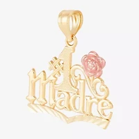St. Jude Womens 14K Two Tone Gold Pendant