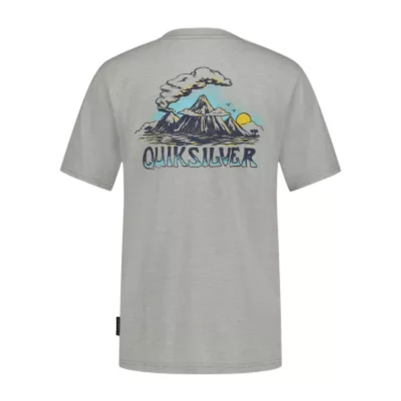 Quiksilver Big Kid Boys Crew Neck Short Sleeve Regular Fit Graphic T-Shirt