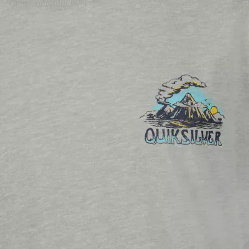 Quiksilver Big Kid Boys Crew Neck Short Sleeve Regular Fit Graphic T-Shirt