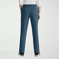 Grey's Anatomy™ by Barco Spandex Stretch Direct Grsp633 Relay 5-Pocket Mid-Rise Straight Leg Womens Petite Fabric Moisture Wicking Wrinkle Resistant Scrub Pant