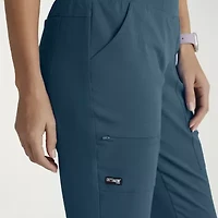 Grey's Anatomy™ by Barco Spandex Stretch Direct Grsp633 Relay 5-Pocket Mid-Rise Straight Leg Womens Petite Fabric Moisture Wicking Wrinkle Resistant Scrub Pant