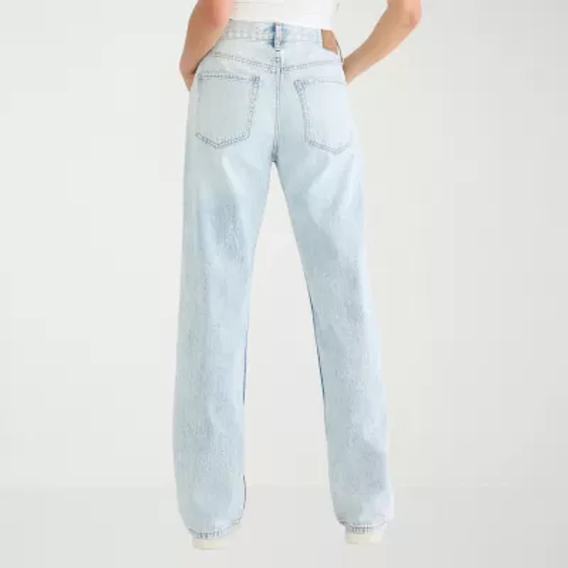 AEROPOSTALE Womens Juniors Highest Rise Relaxed Fit Jean