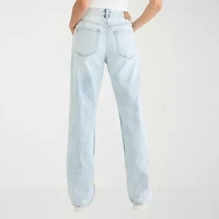 AEROPOSTALE Womens Juniors Highest Rise Relaxed Fit Jean