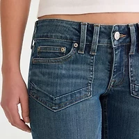 AEROPOSTALE Womens Juniors Low Rise Flare Leg Jean