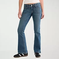 AEROPOSTALE Womens Juniors Low Rise Flare Leg Jean