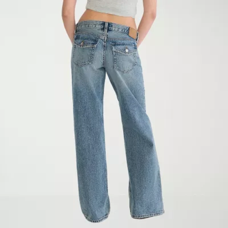 AEROPOSTALE Womens Juniors Low Rise Baggy Fit Jean