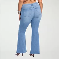 JS Jessica Simpson Womens Plus High Rise Flare Leg Jean