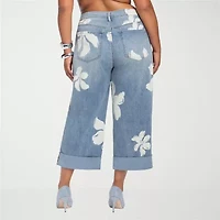 JS Jessica Simpson Womens Plus High Rise Boyfriend Jean