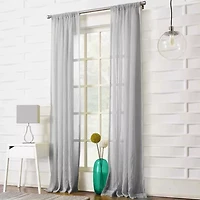 Lichtenberg Lola Rod Pocket Sheer Single Curtain Panel