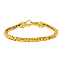 Mens Yellow Ion-Plated Stainless Steel Bracelet