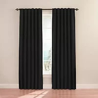 Eclipse Fresno Rod Pocket Blackout Single Curtain Panel