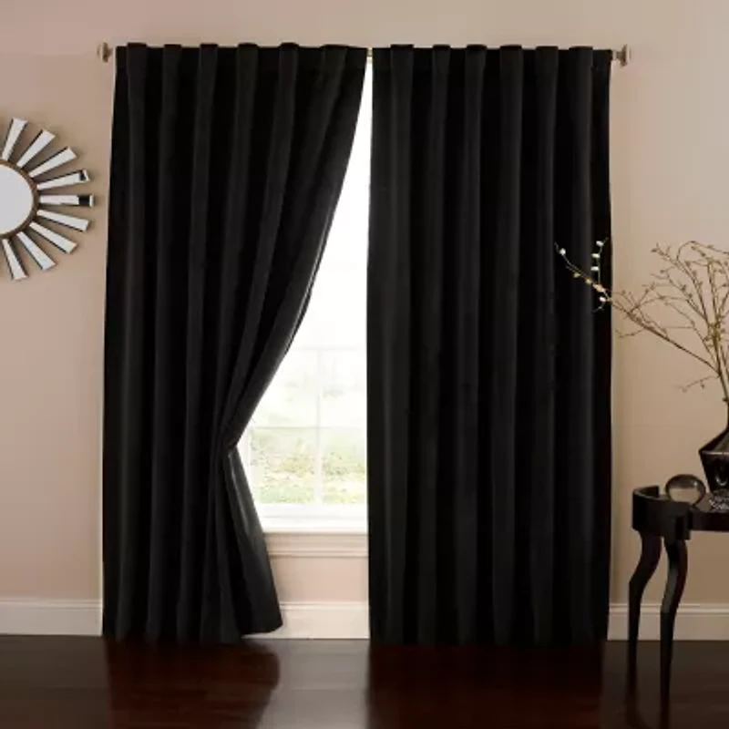 Eclipse Bradley Absolute Zero Back Tab 100% Blackout Single Curtain Panel