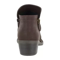 Easy Street Womens Gusto Block Heel Booties