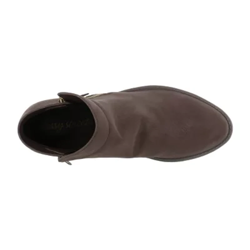 Easy Street Womens Gusto Block Heel Booties