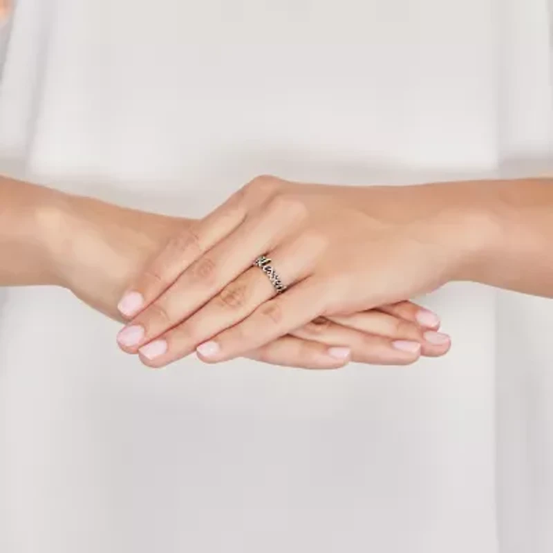Forever Inspired Limited Quantities! "Blessed" Womens Sterling Silver Cocktail Ring