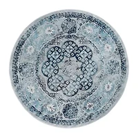 Alexandria 3 Bordered Indoor Round Area Rug