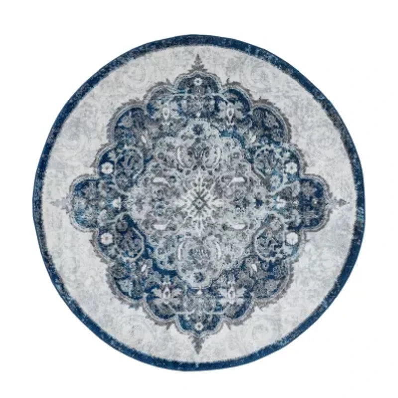 Alexandria 5 Medallion Indoor Round Area Rug