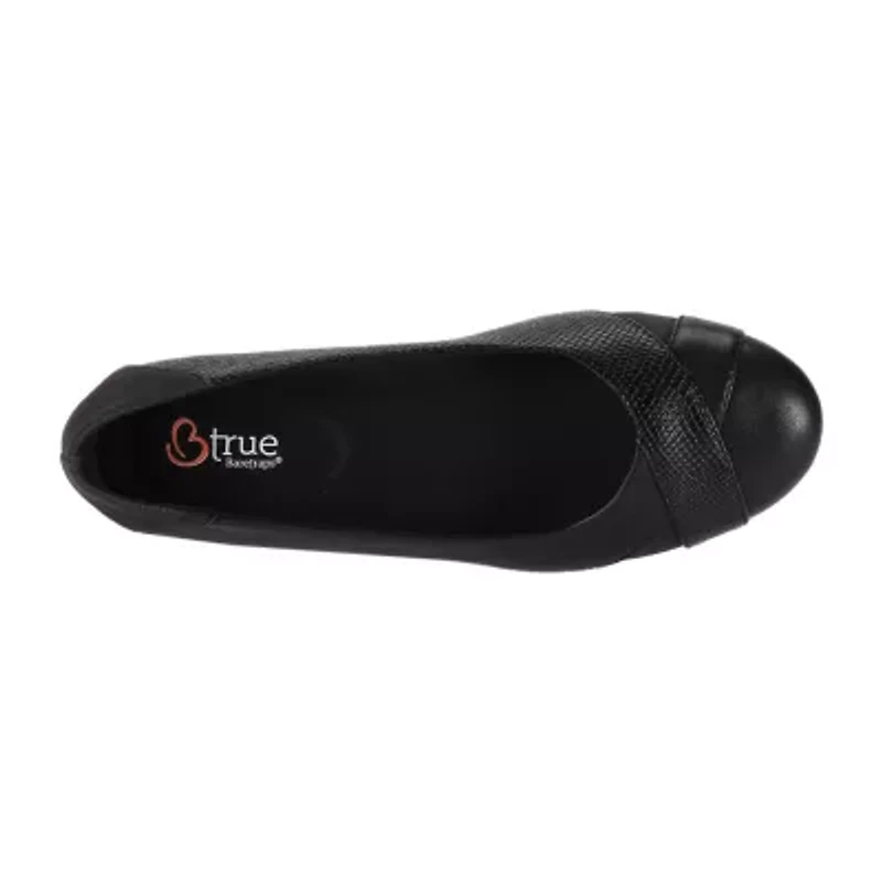 Btrue By Baretraps Kaylee Womens Round Closed Toe Slip-On Shoe