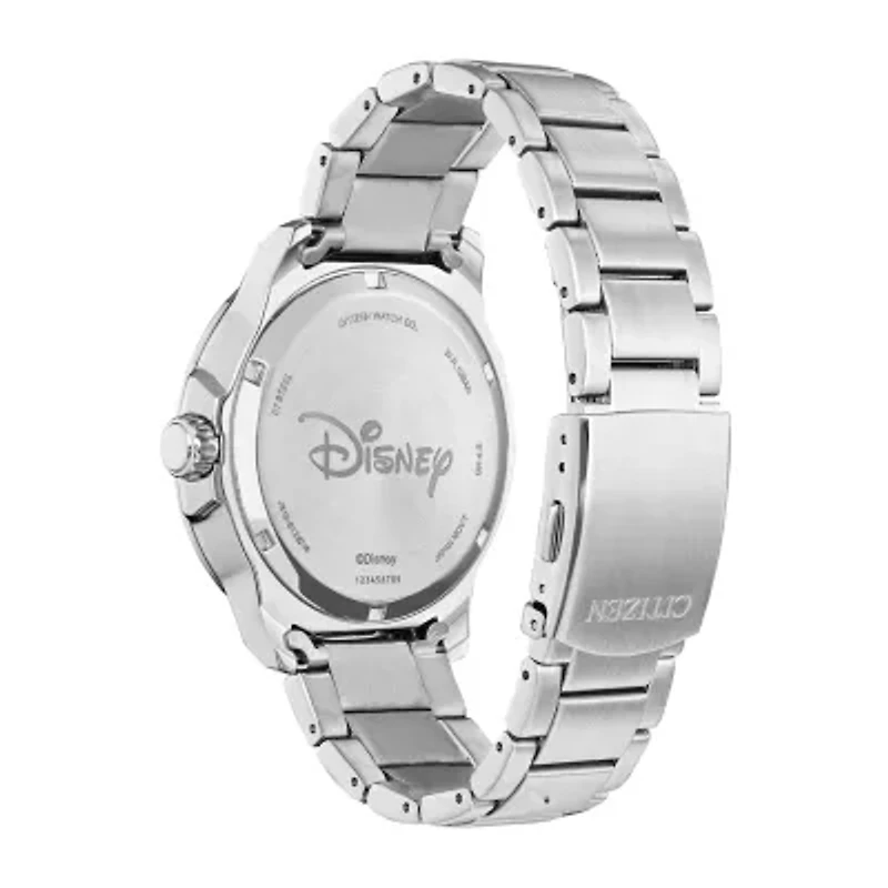 Citizen Mickey Water Sport Mickey Mouse Mens Silver Tone Stainless Steel Bracelet Watch Aw1529-81w