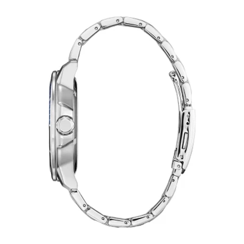 Citizen Mickey Water Sport Mickey Mouse Mens Silver Tone Stainless Steel Bracelet Watch Aw1529-81w