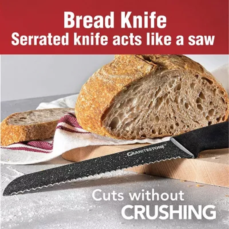 Granitestone Nutriblade 6-pc. Easy Grip Handle Knife Set